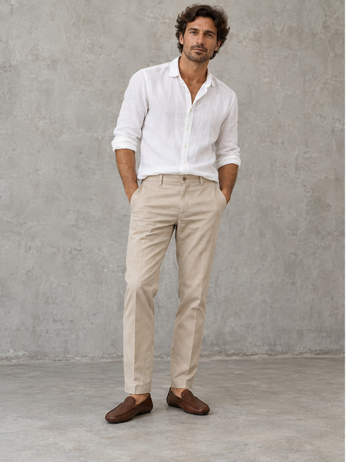 Mocasín Fruncido Elegante Suave - Marrón