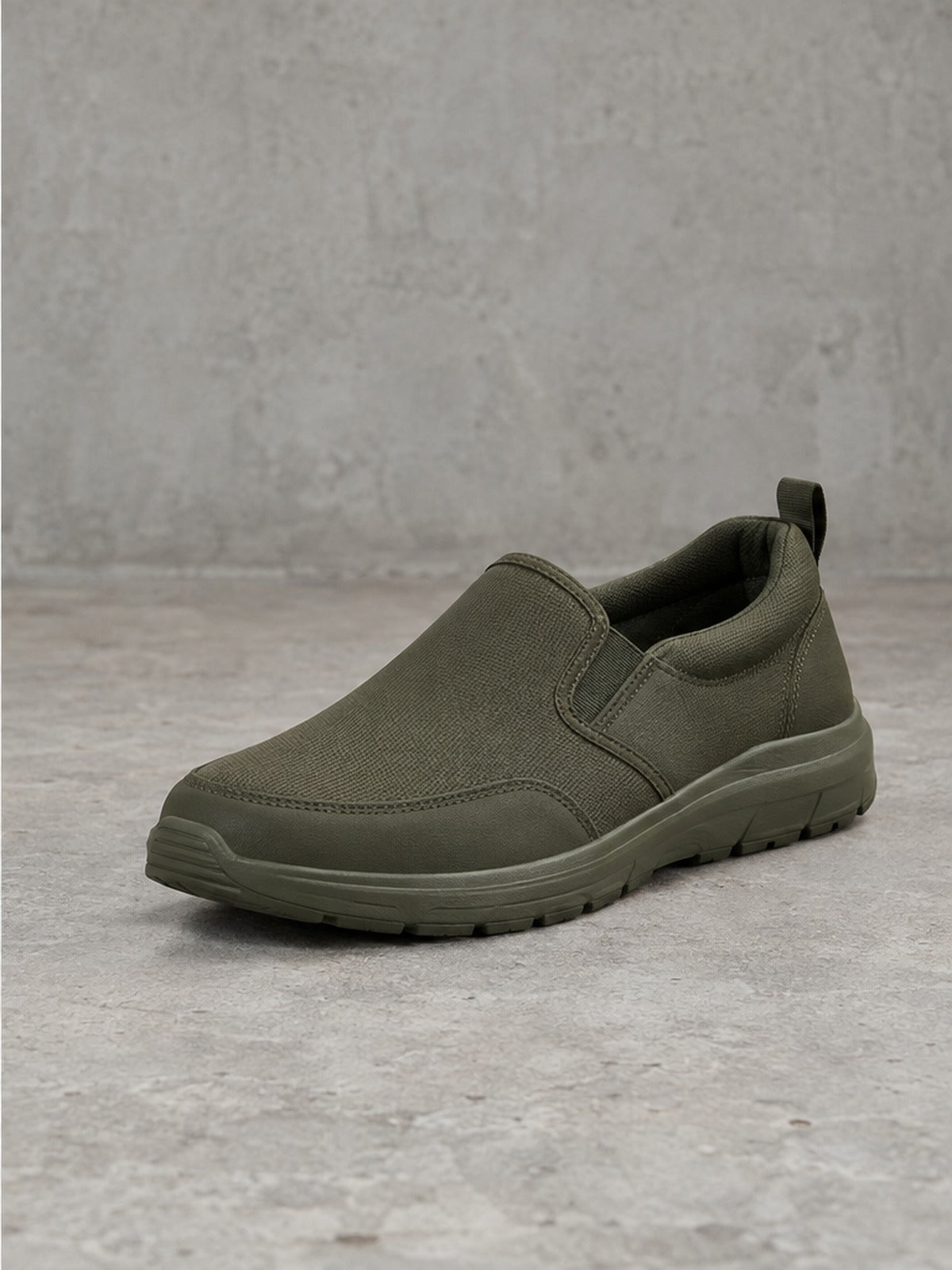 Zapatilla Slip-in Impermeable - Verde Militar