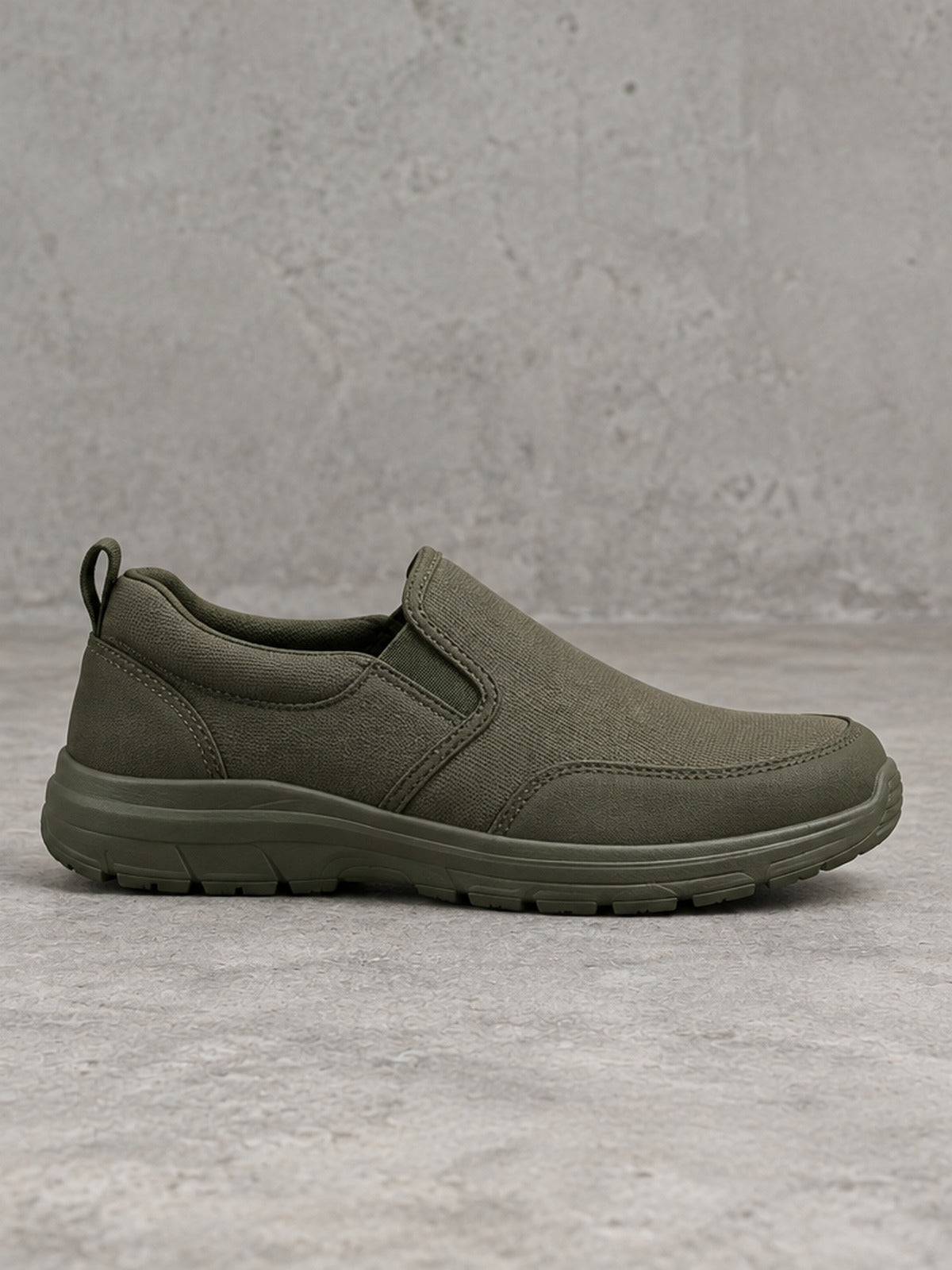 Zapatilla Slip-in Impermeable - Verde Militar