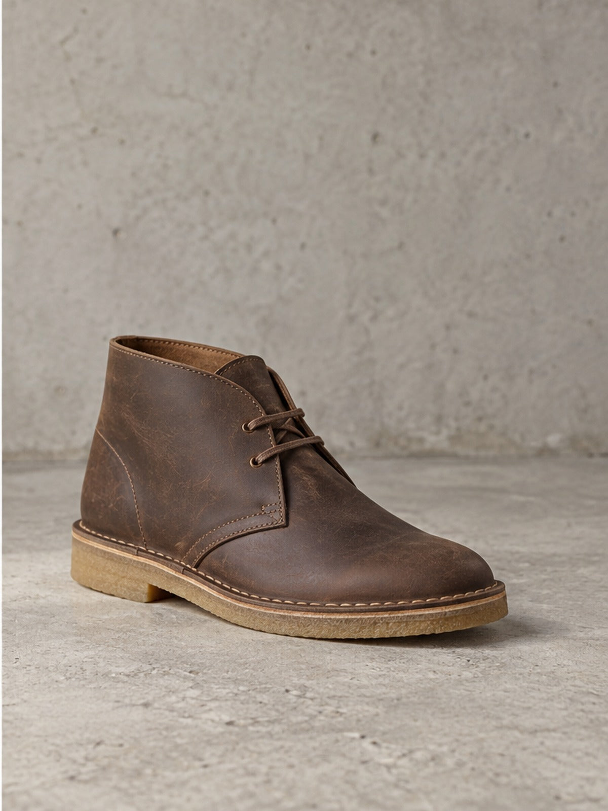 Bota Desert - Marrón Encerado