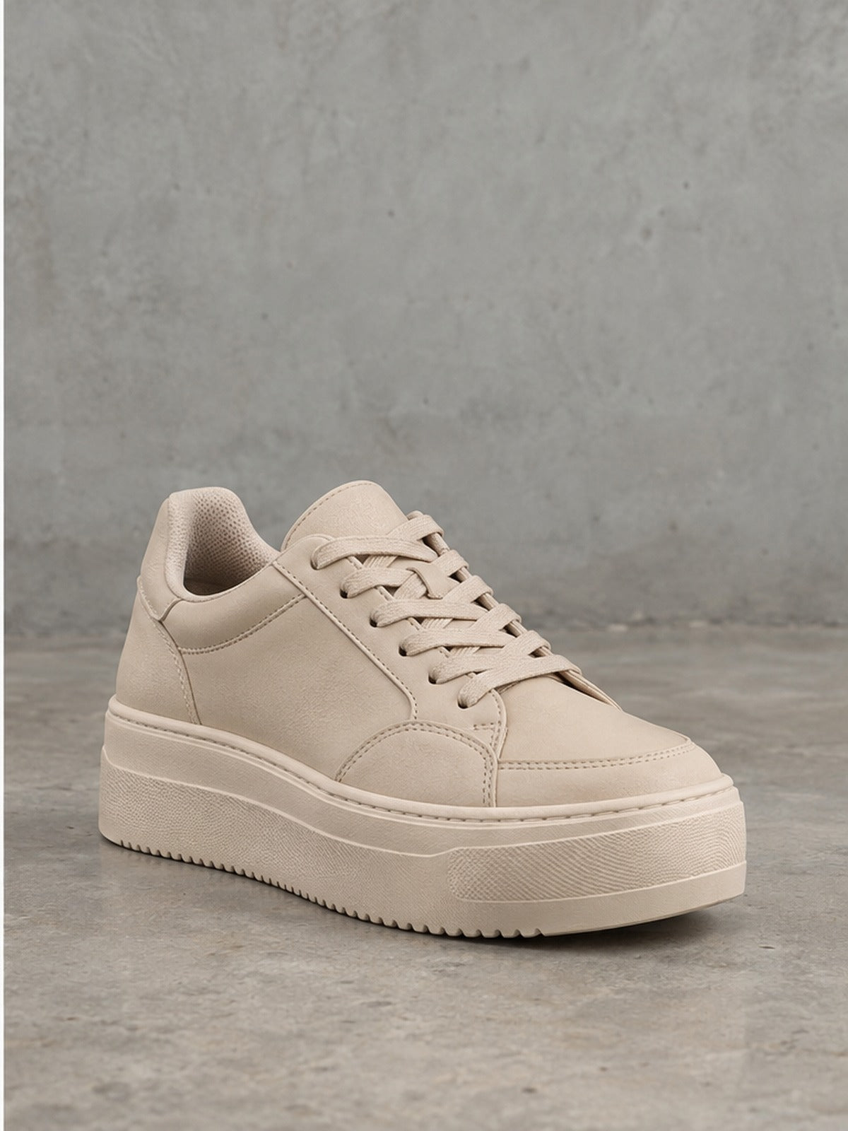 Zapatilla Plataforma - Beige
