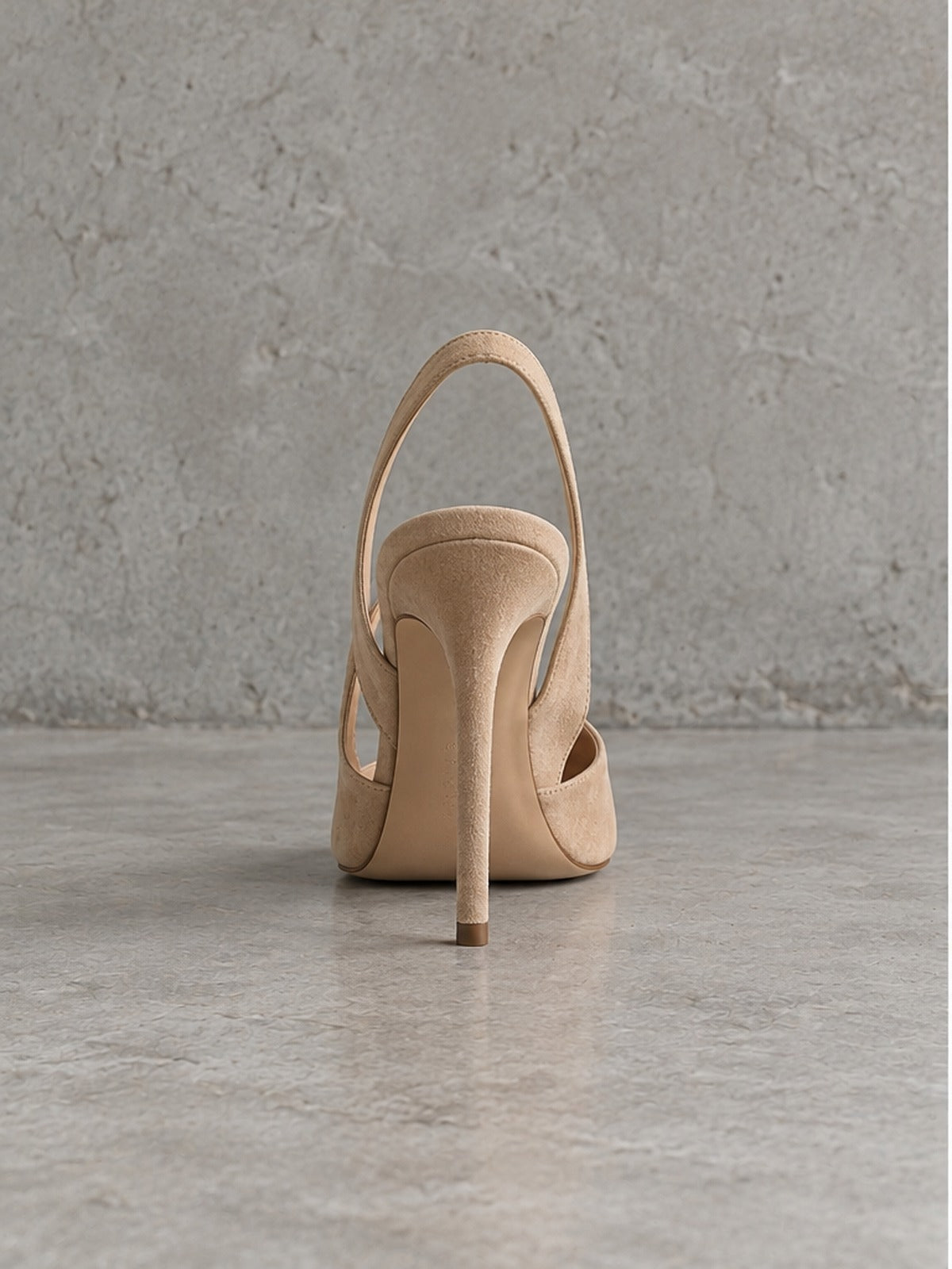 Zapato Tacón Asimétrico Versátil - Beige