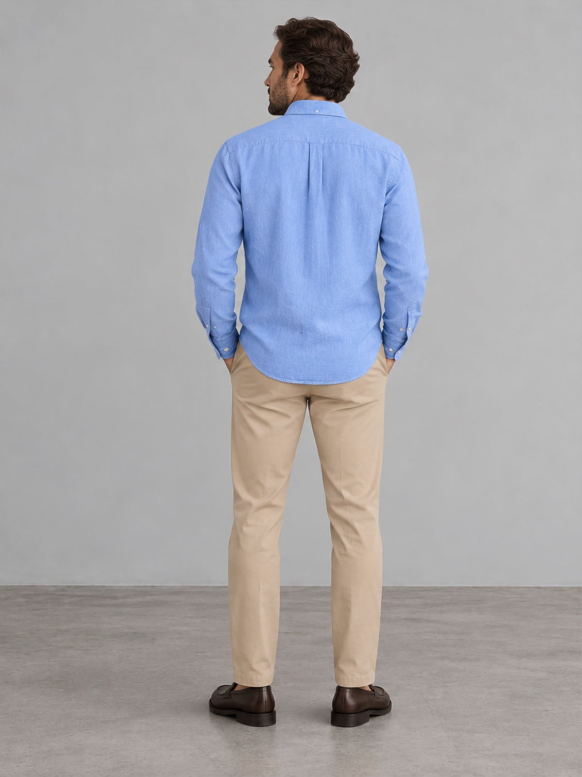 Camisa Button-Down - Azul