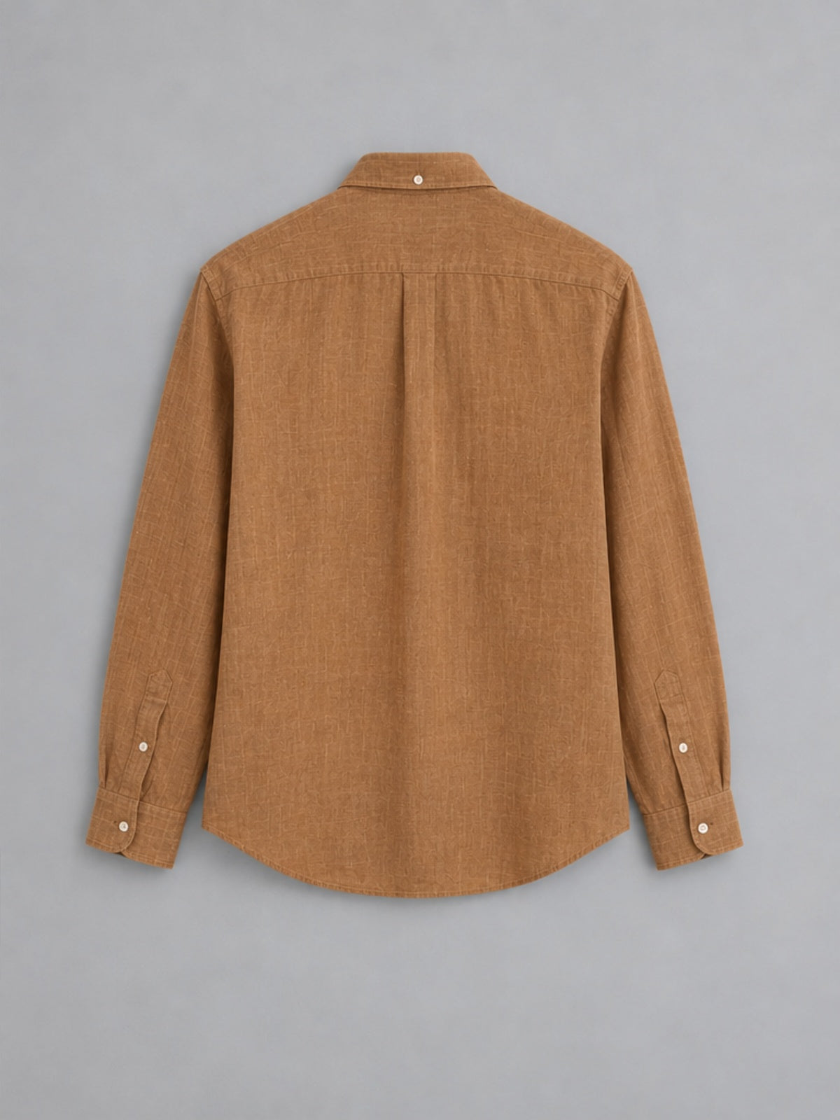 Camisa Button-Down de Manga Larga - Camel