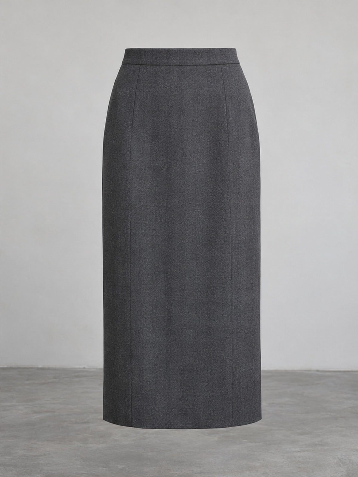 Falda Midi - Gris Marengo