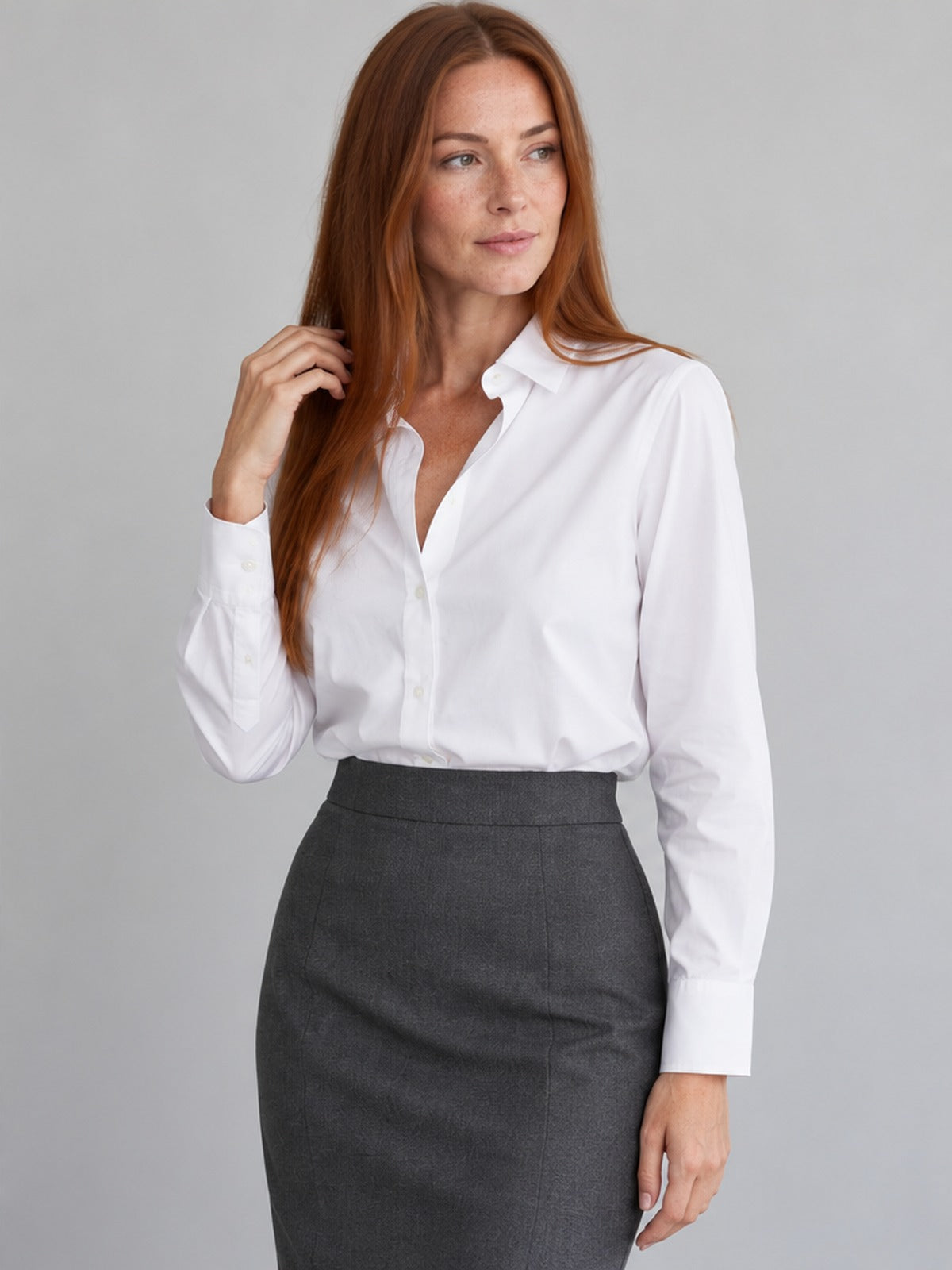 Falda Midi - Gris Marengo