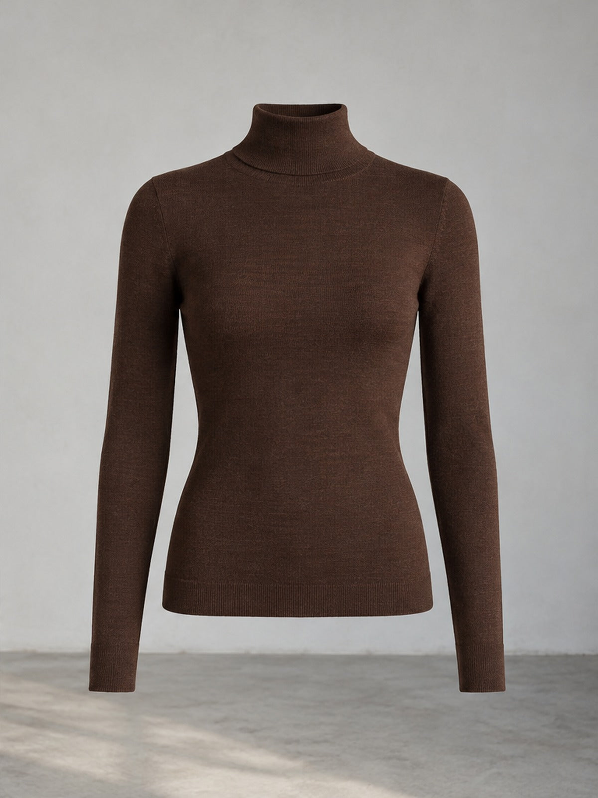 Top Cuello Alto Elegante - Chocolate