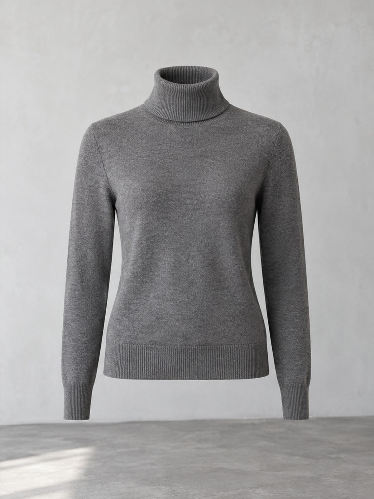 Jersey Cuello Vuelto Versátil - Gris