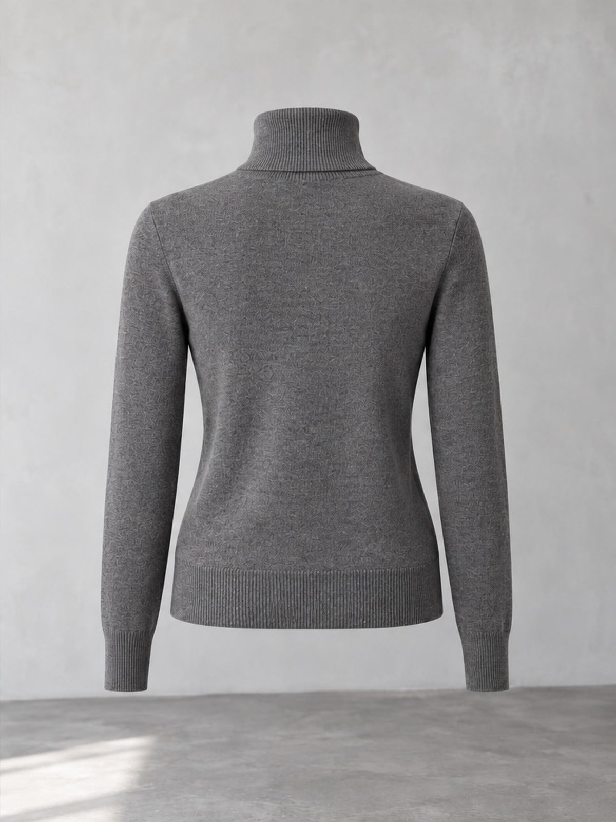 Jersey Cuello Vuelto Versátil - Gris
