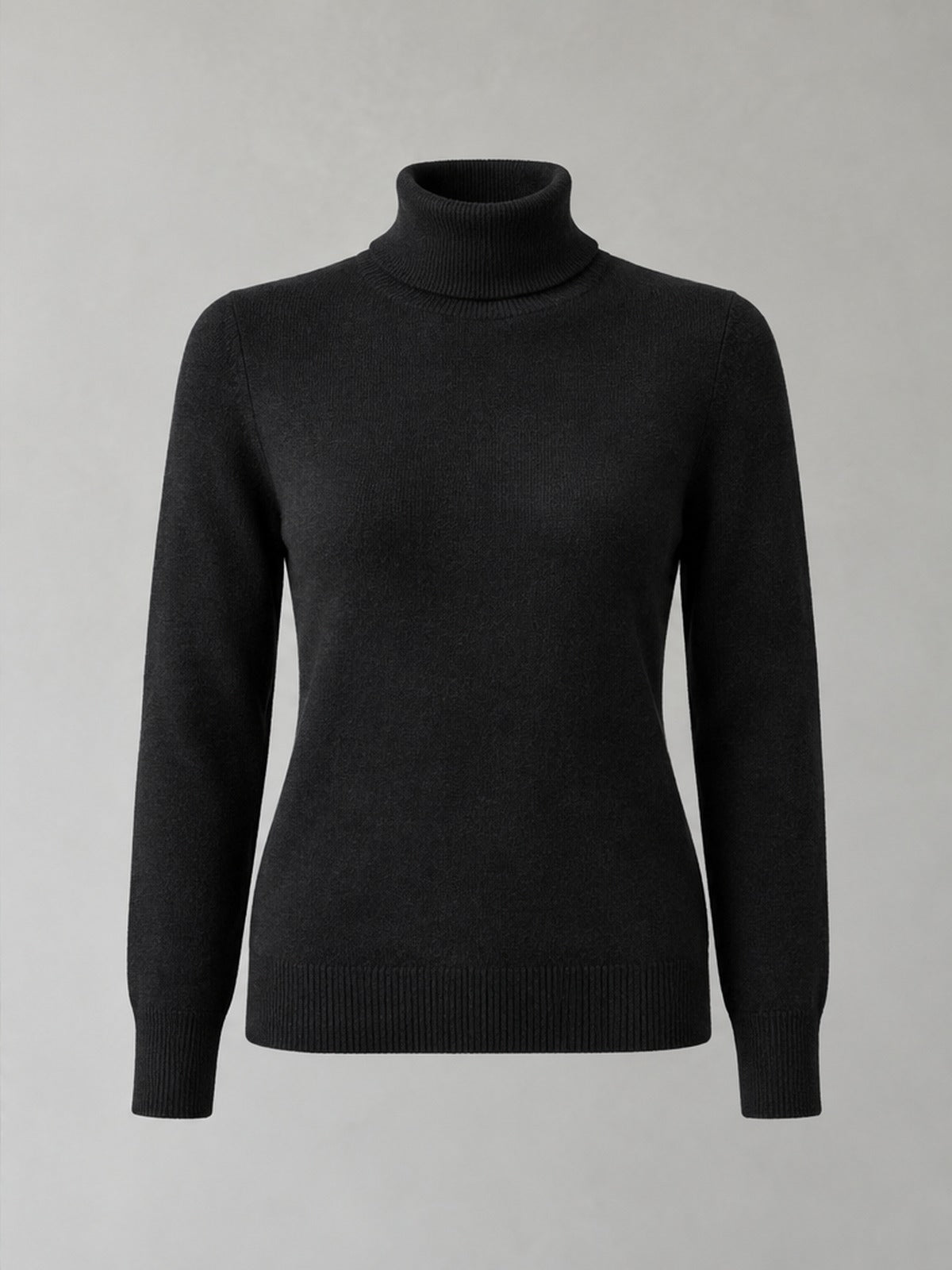 Jersey Cuello Vuelto Versátil - Negro