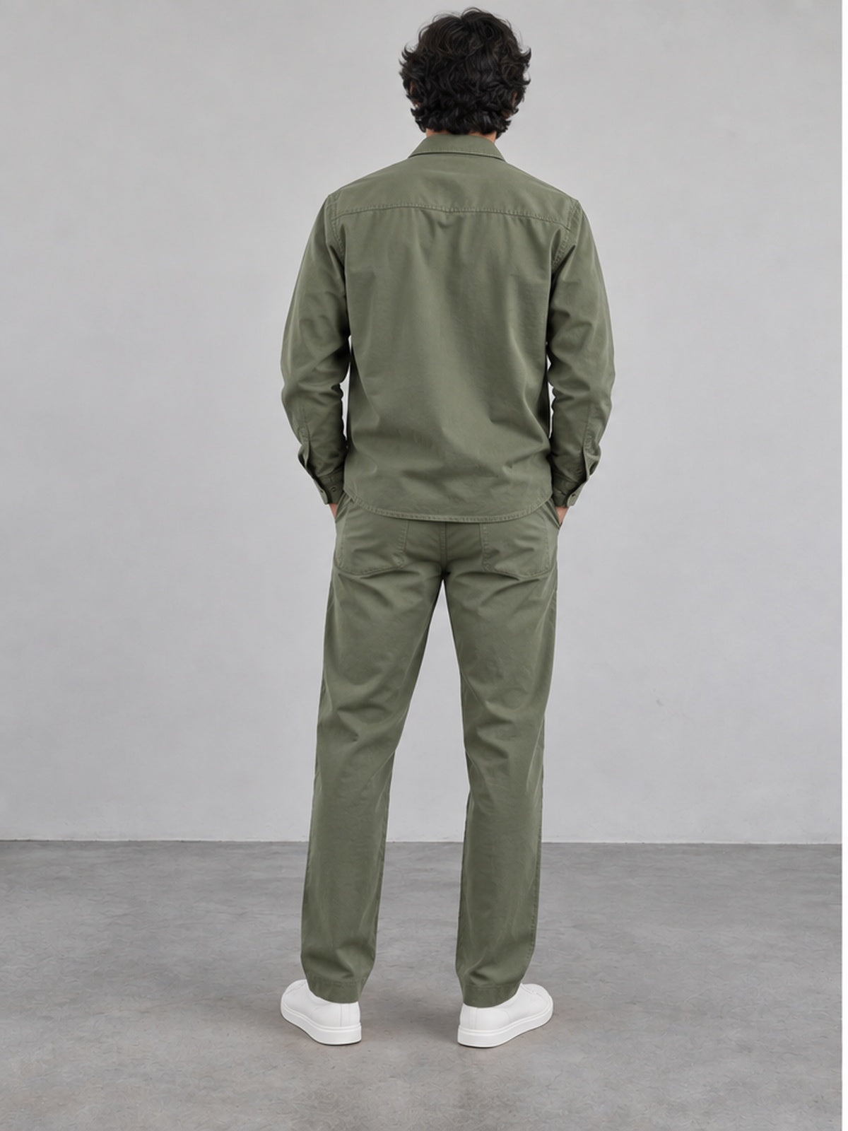 Conjunto Sobrecamisa y Pantalón - Verde Salvia