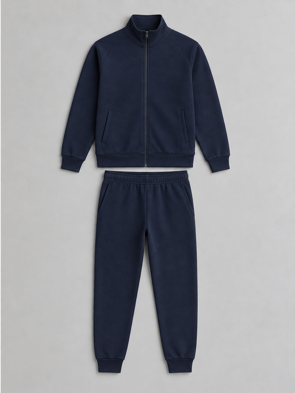 Conjunto Sudadera con Cremallera y Jogger - Azul Índigo