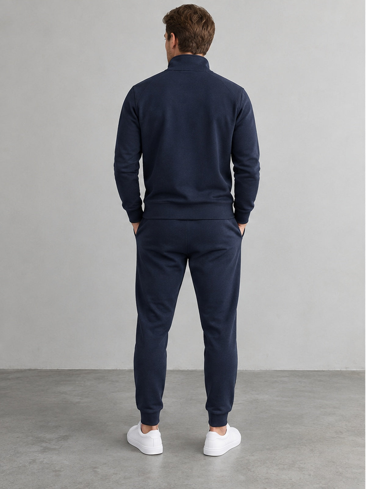 Conjunto Sudadera con Cremallera y Jogger - Azul Índigo