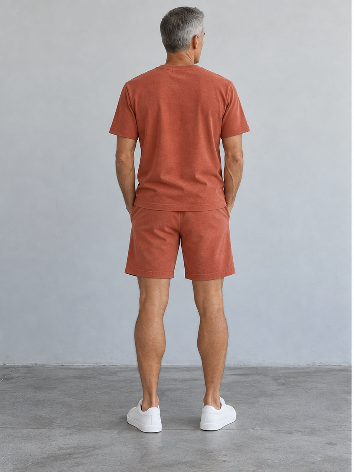Conjunto Camiseta y Bermuda Elegante - Terracota