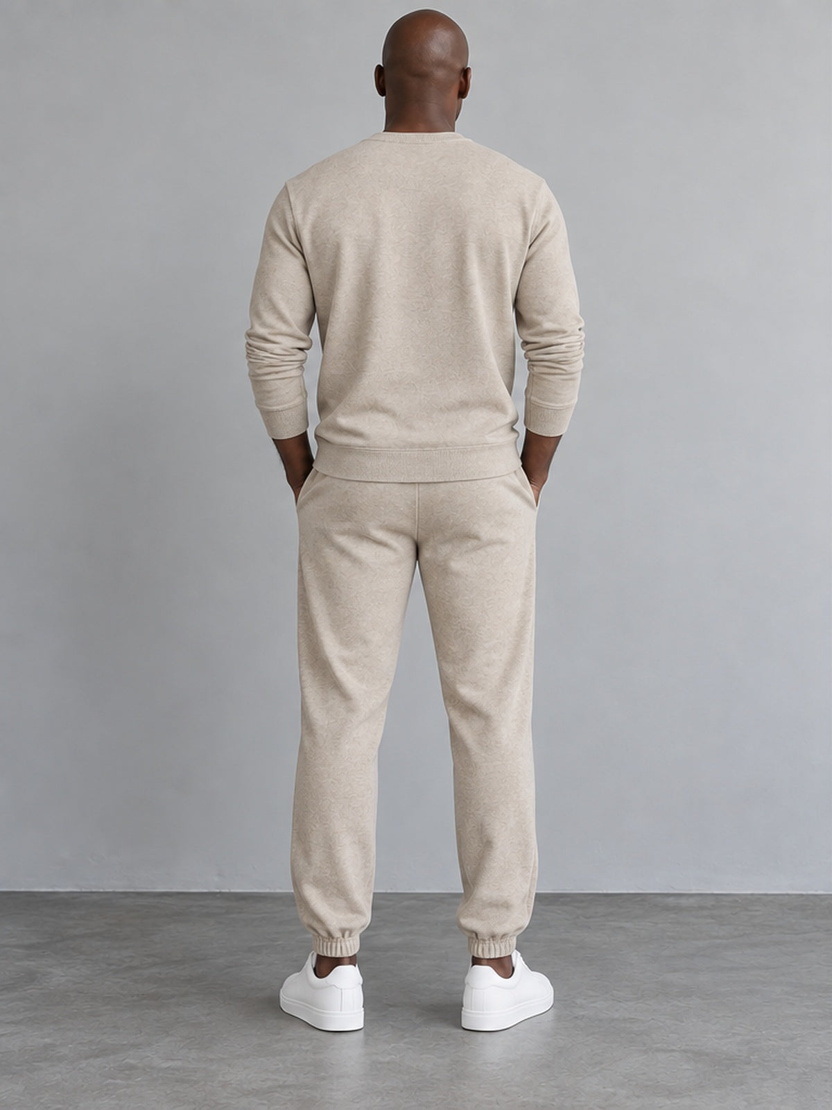 Conjunto Jersey de Punto y Jogger - Beige Arena
