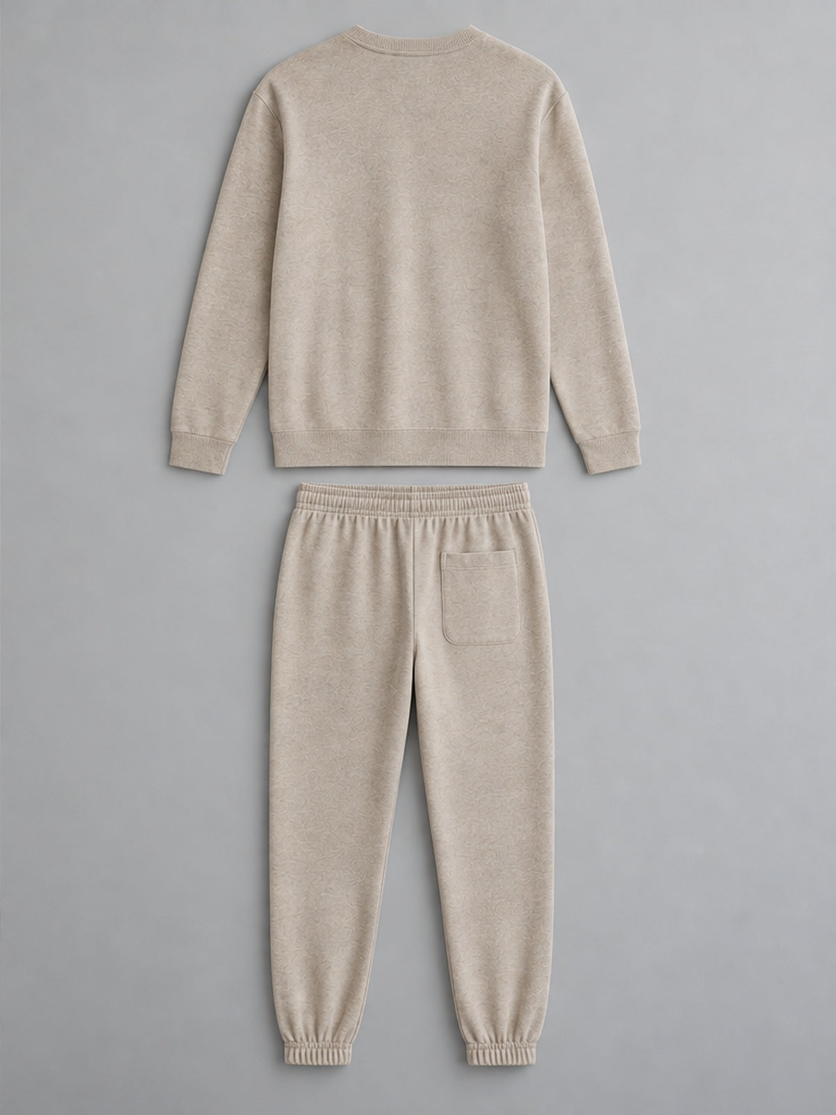 Conjunto Jersey de Punto y Jogger - Beige Arena