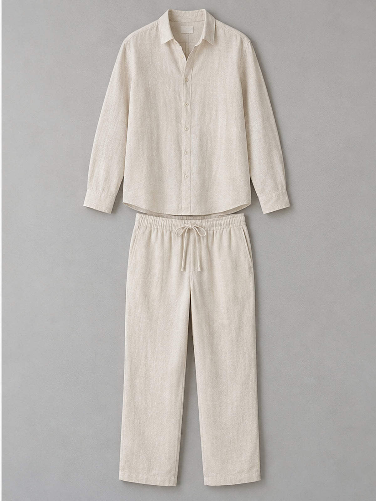 Conjunto Camisa Esencial y Pantalón - Natural