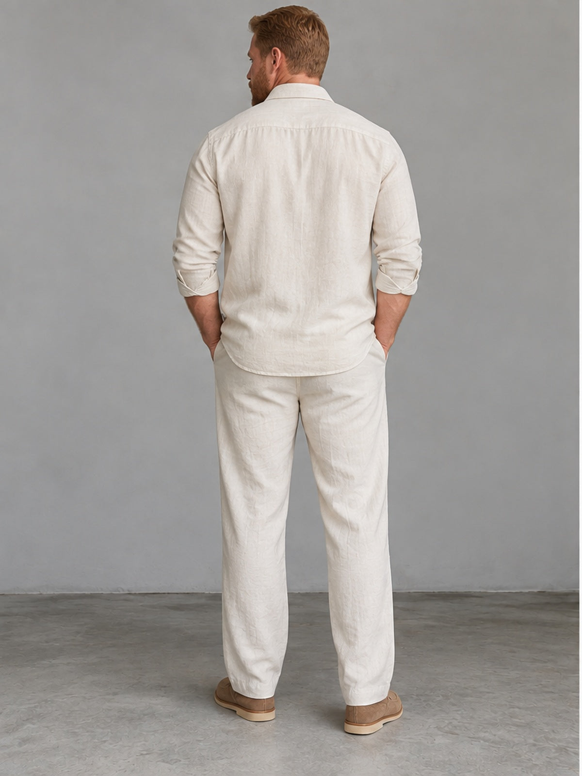 Conjunto Camisa Esencial y Pantalón - Natural