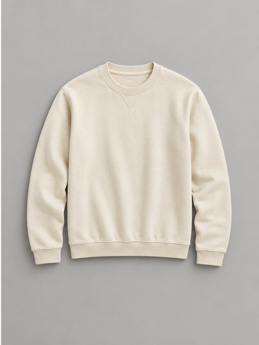 Sudadera Cuello Redondo - Crudo