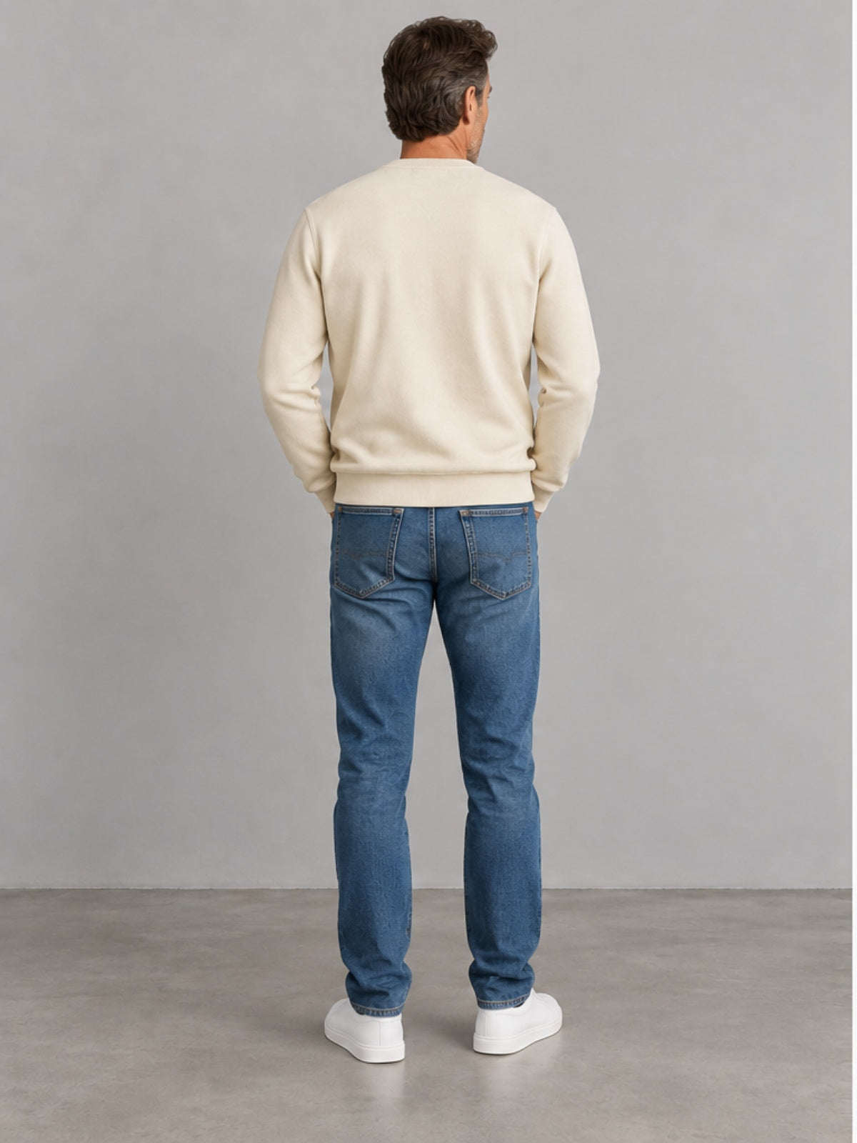 Sudadera Cuello Redondo - Crudo