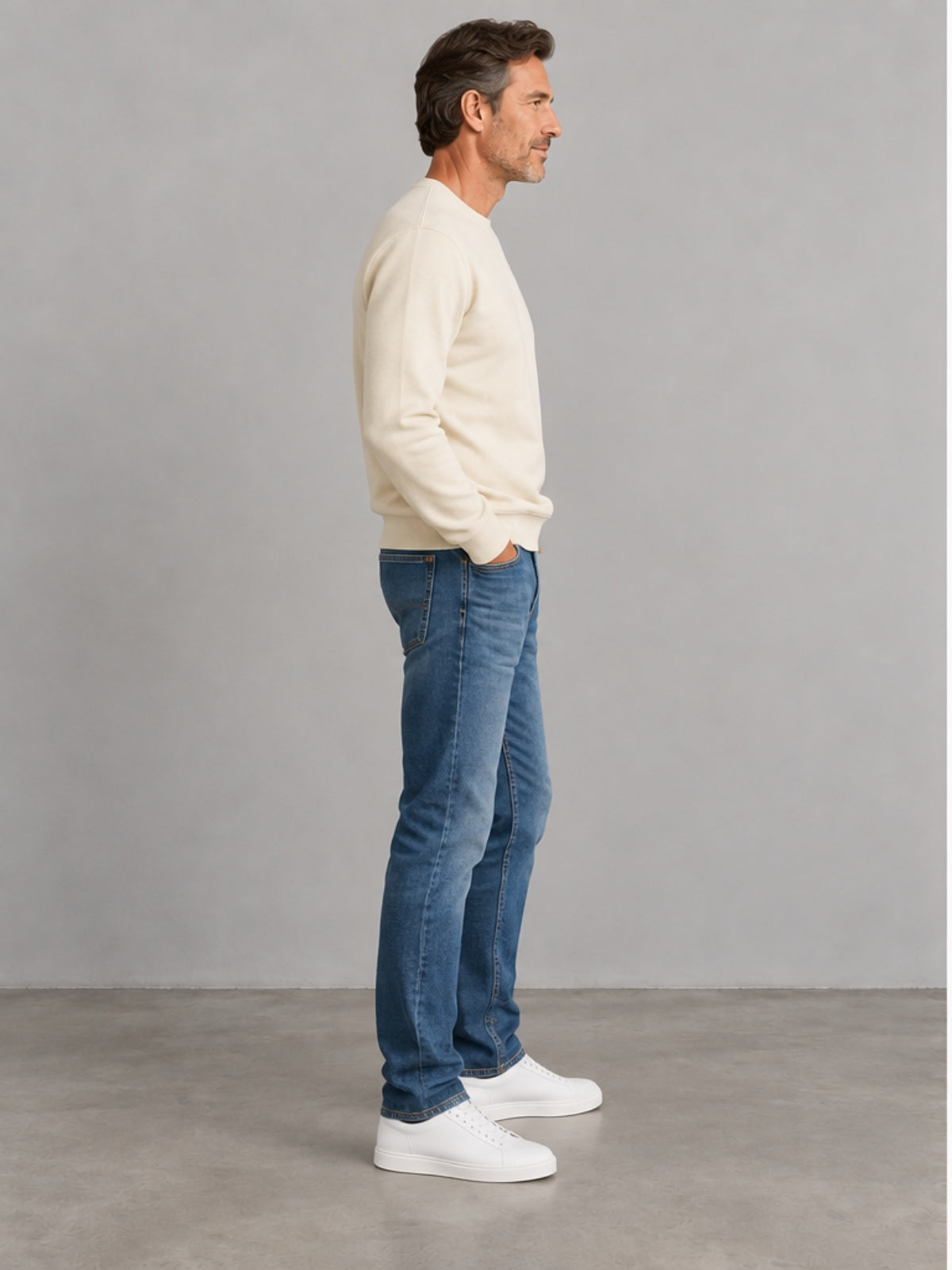 Sudadera Cuello Redondo - Crudo