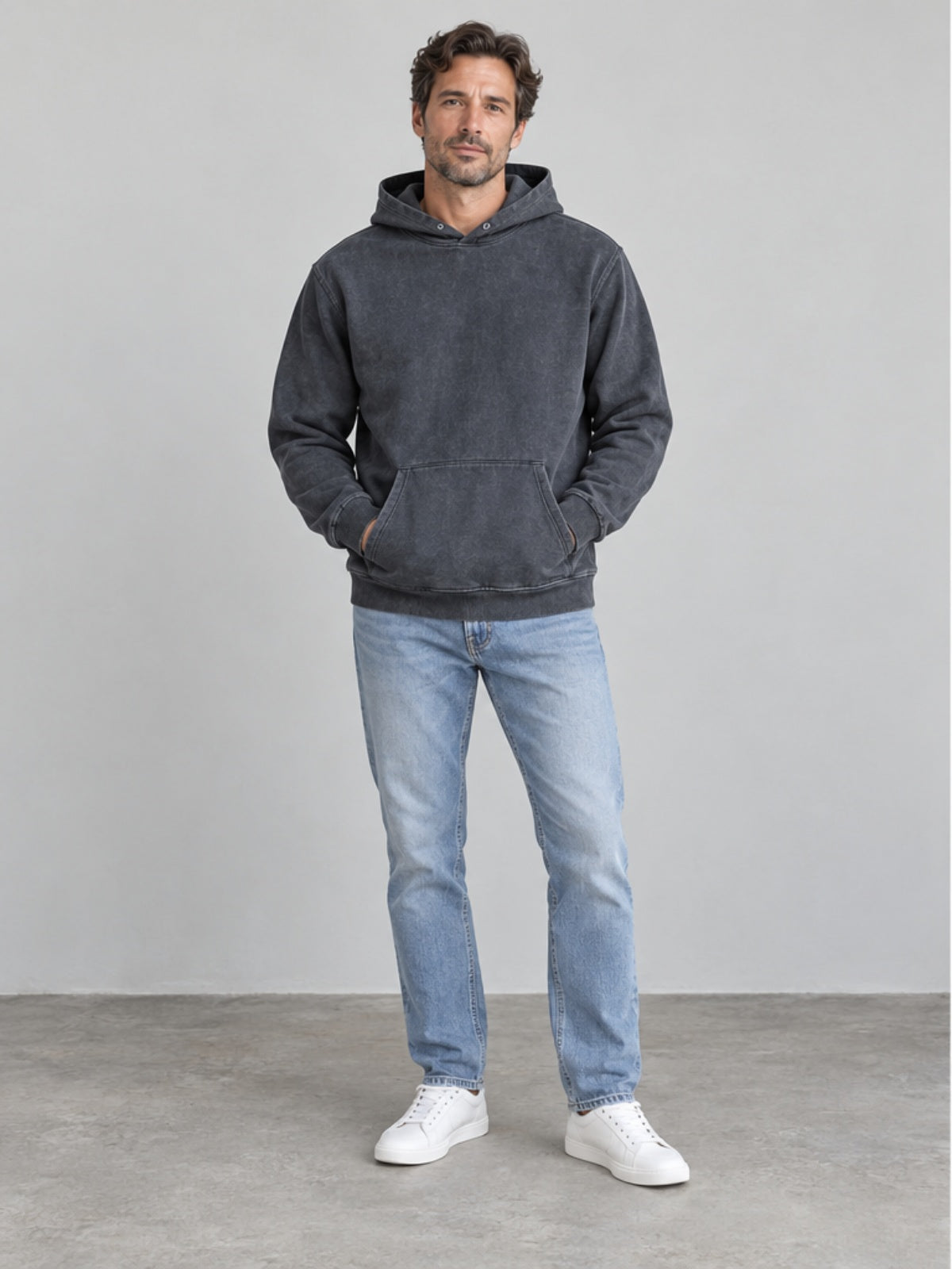 Sudadera con Capucha - Gris Carbón