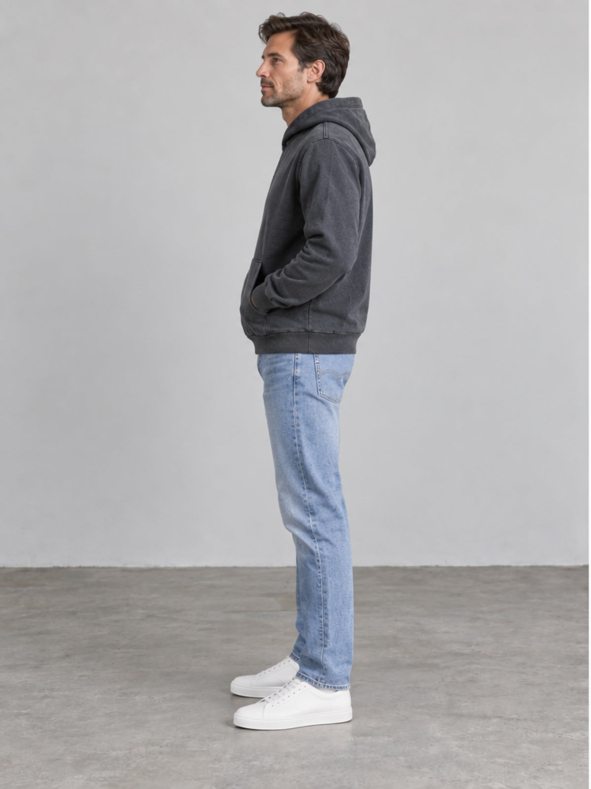 Sudadera con Capucha - Gris Carbón