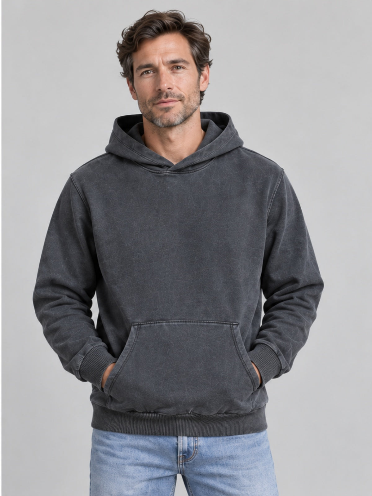 Sudadera con Capucha - Gris Carbón