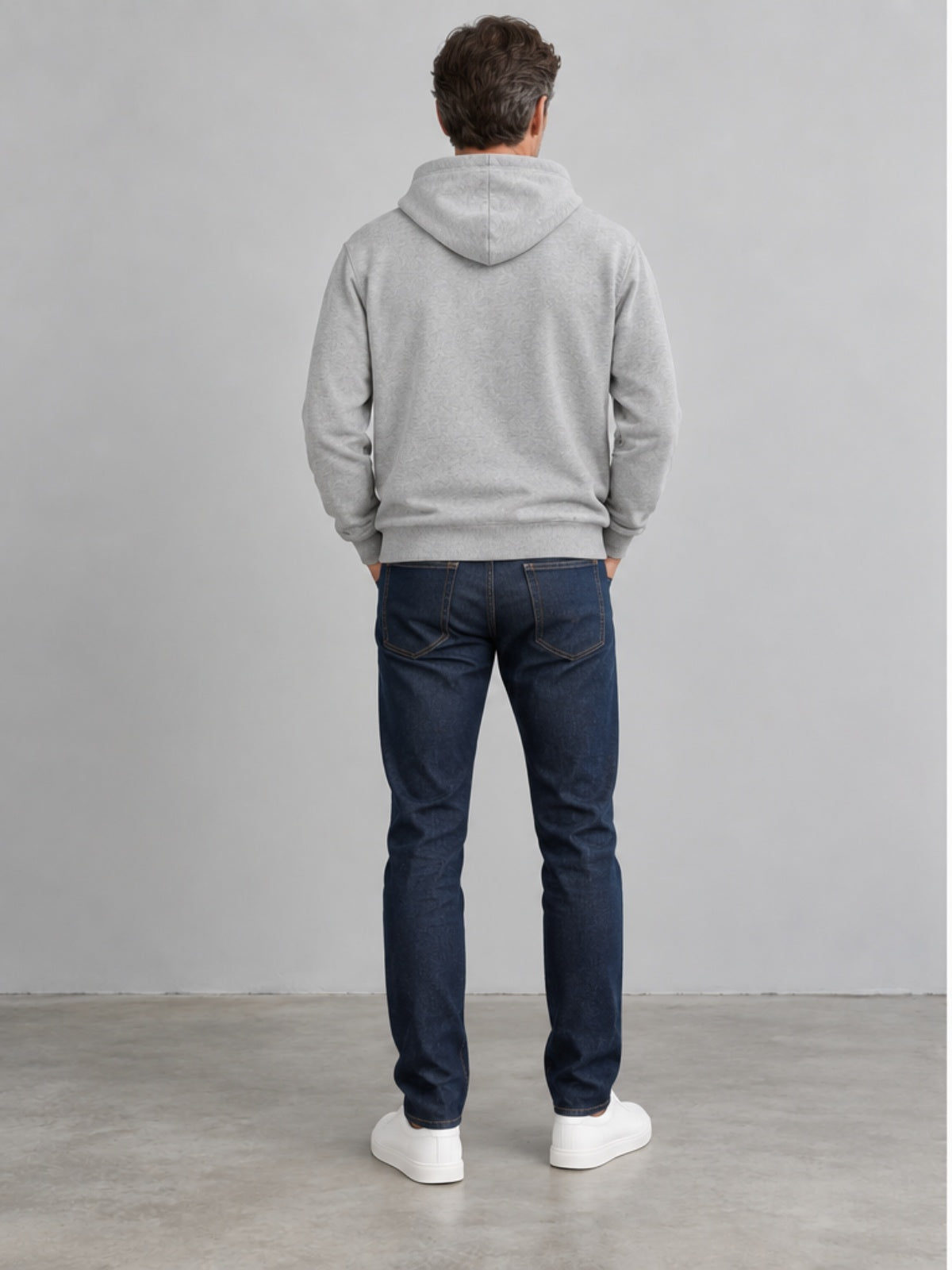 Sudadera con Capucha - Gris Jaspeado
