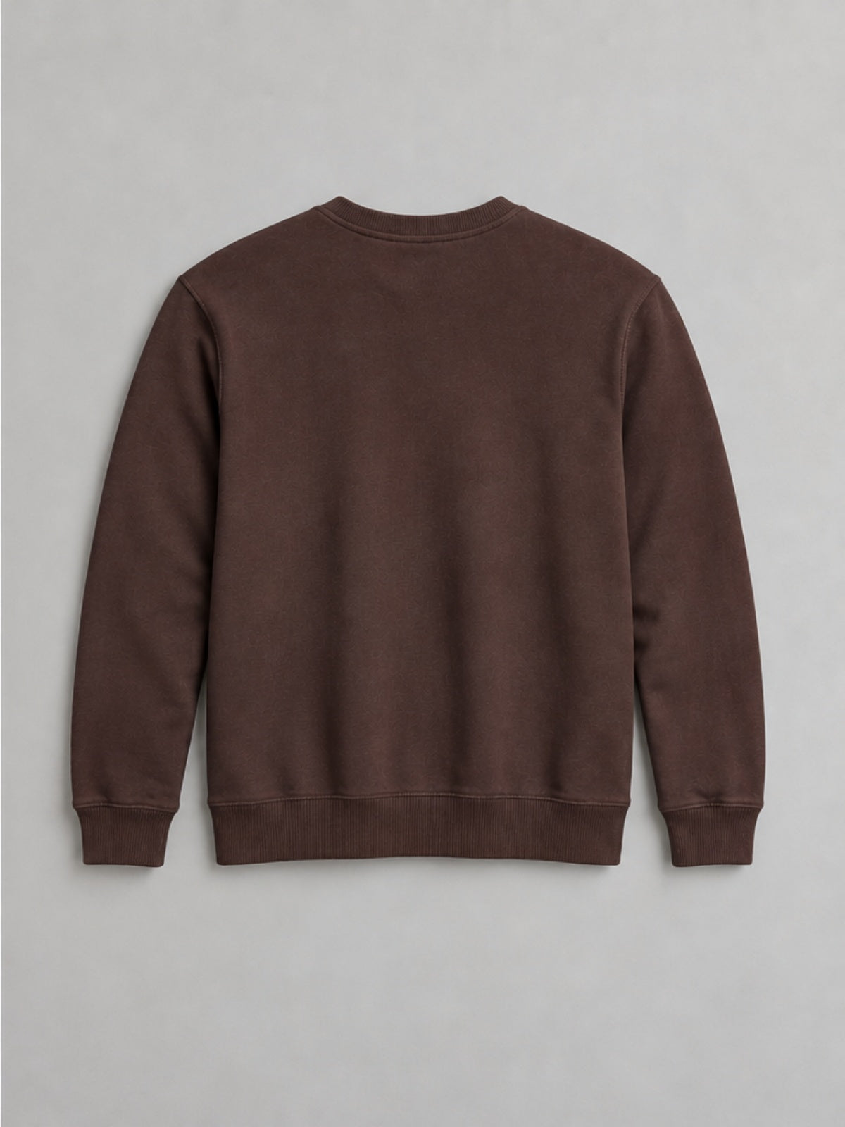 Sudadera Cuello Redondo - Marrón Café