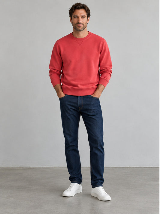 Sudadera Cuello Redondo - Rojo Coral