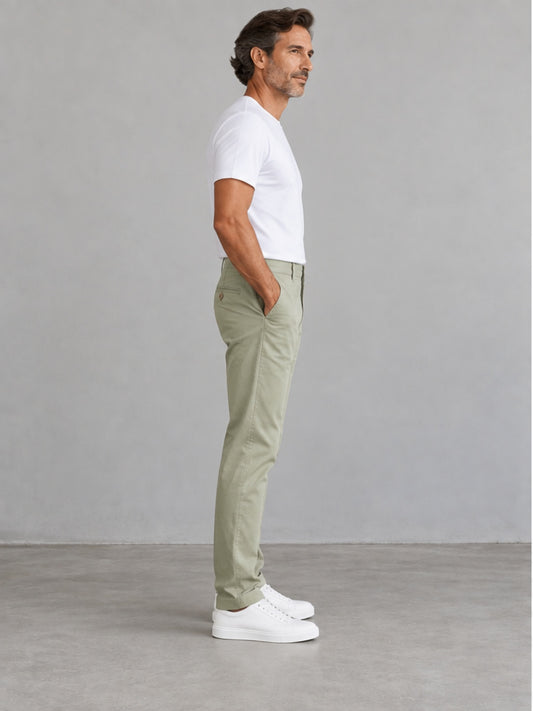 Pantalón Chino - Verde Salvia