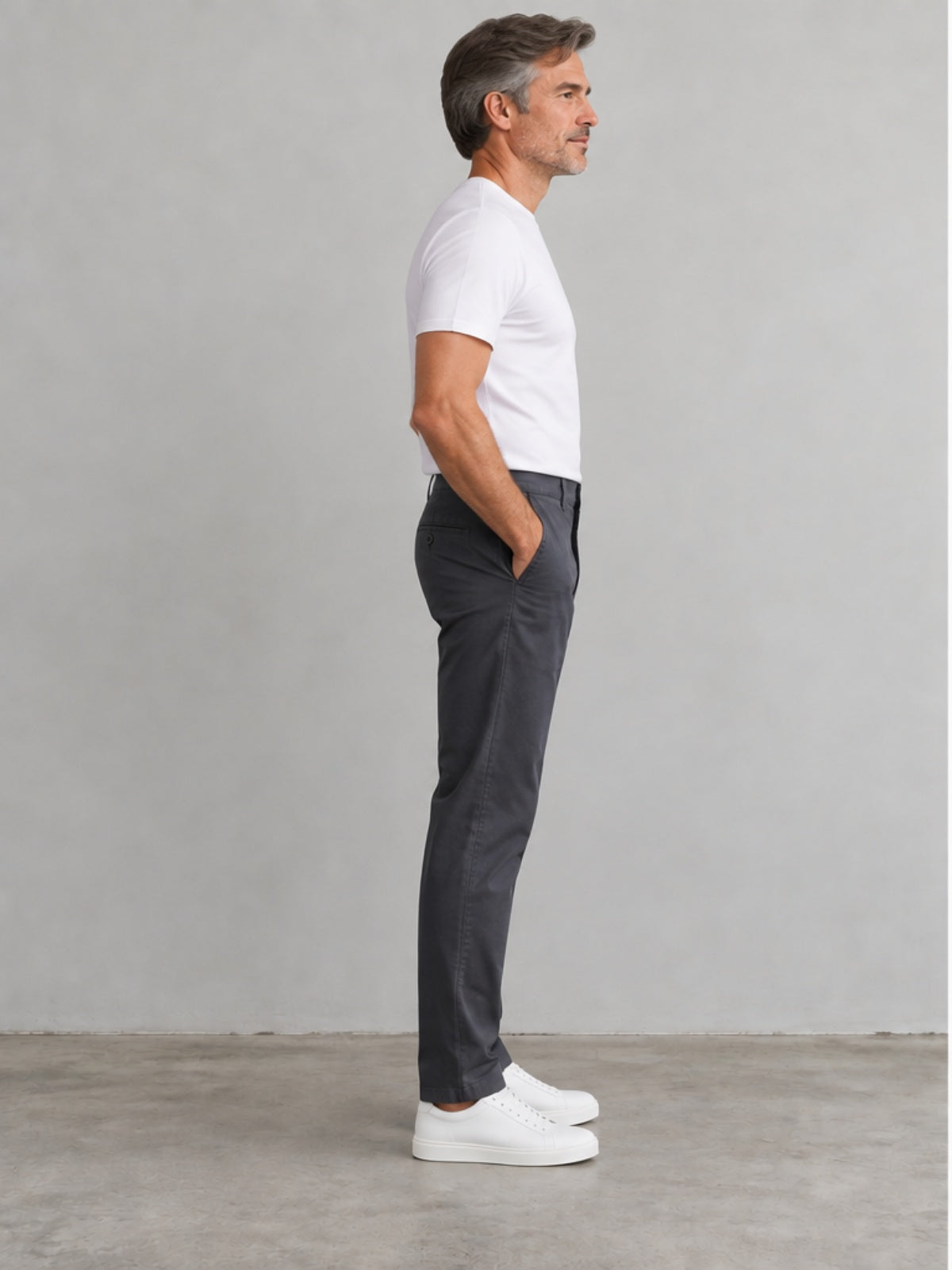 Pantalón Chino - Gris Antracita