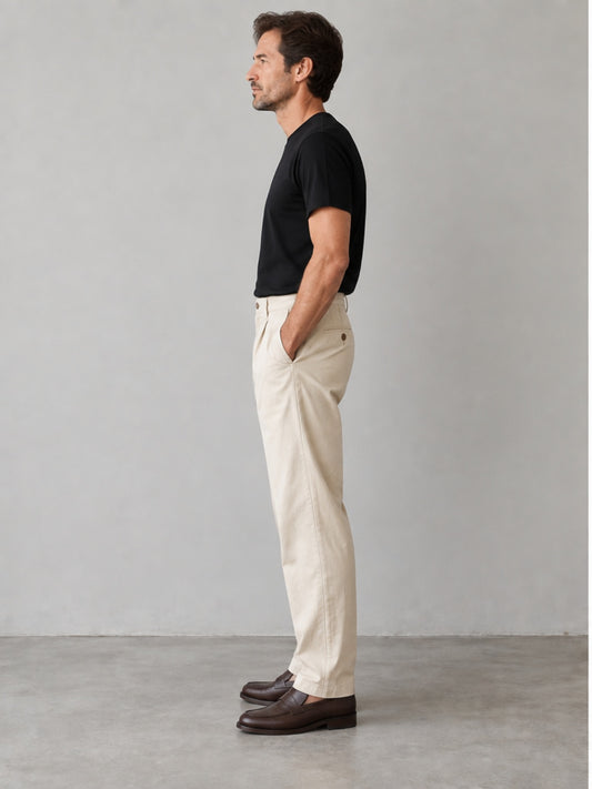 Pantalón de Pinzas - Crudo