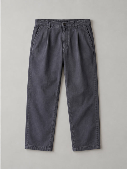 Pantalón de Pinzas - Azul Grisáceo