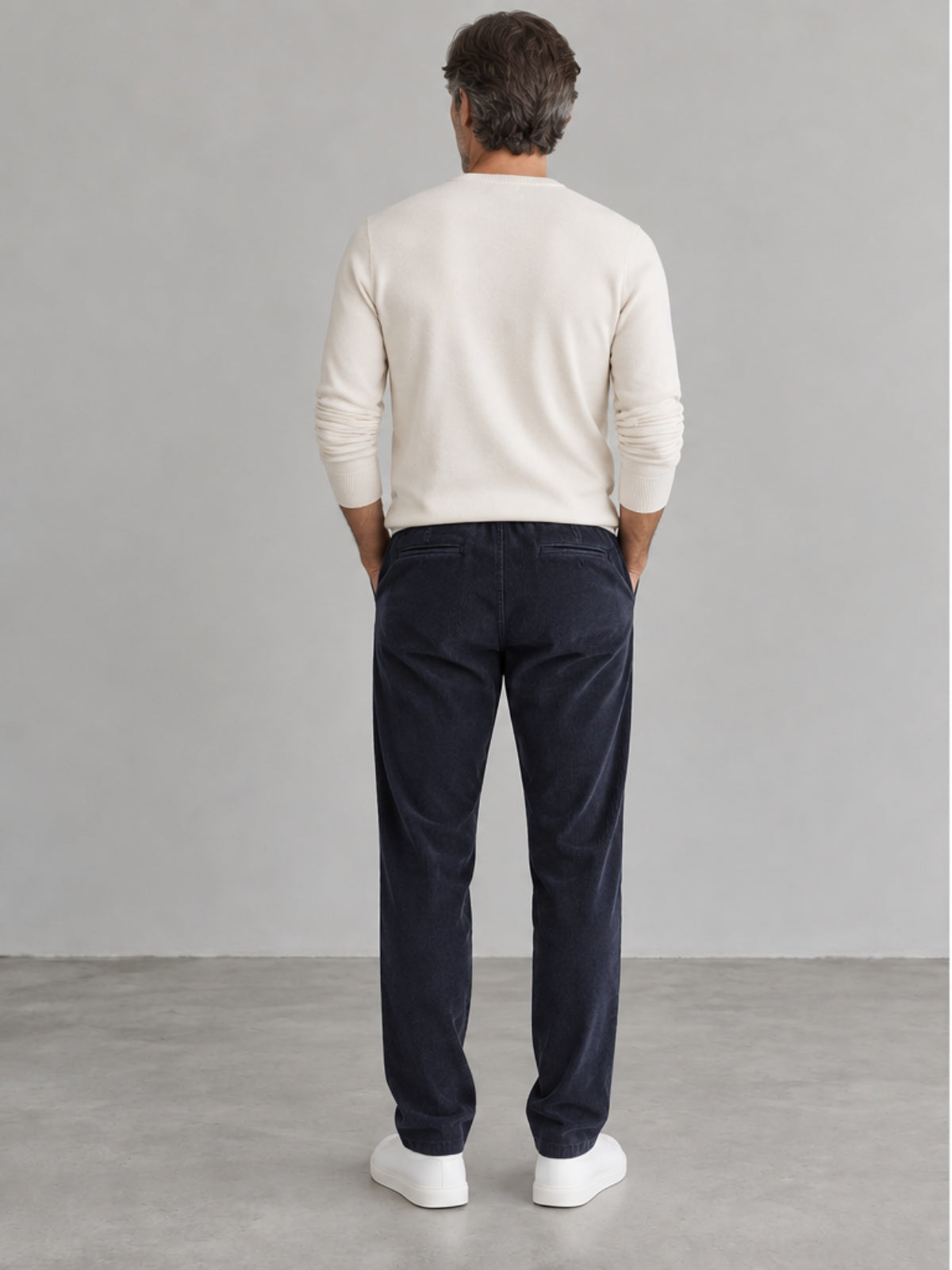Pantalón Esencial con Cordón - Azul Noche