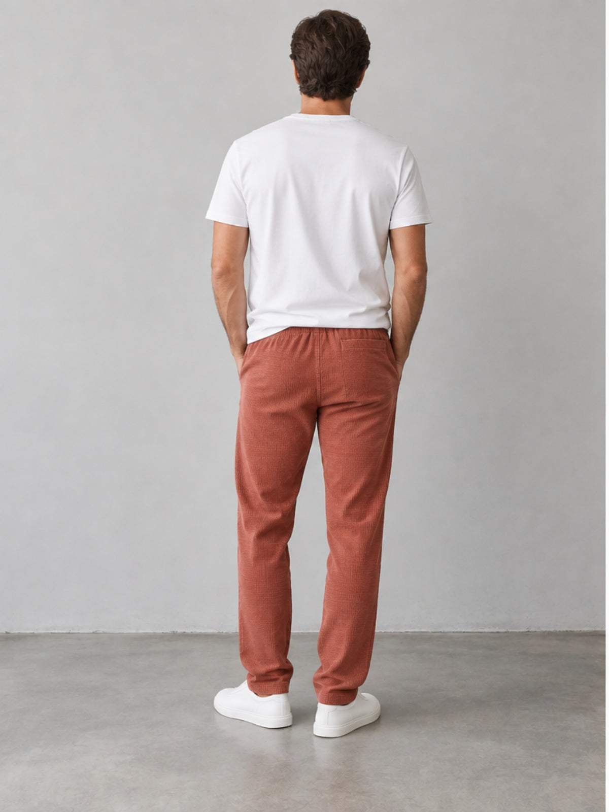 Pantalón Elegante con Cordón - Terracota