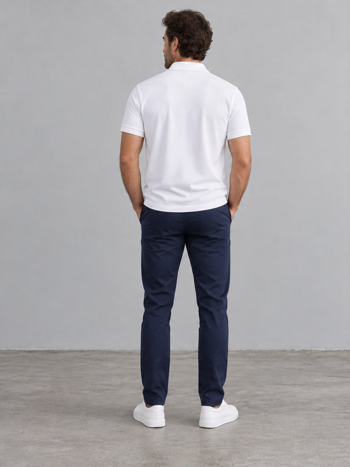 Polo Clásico Secado Rápido - Blanco