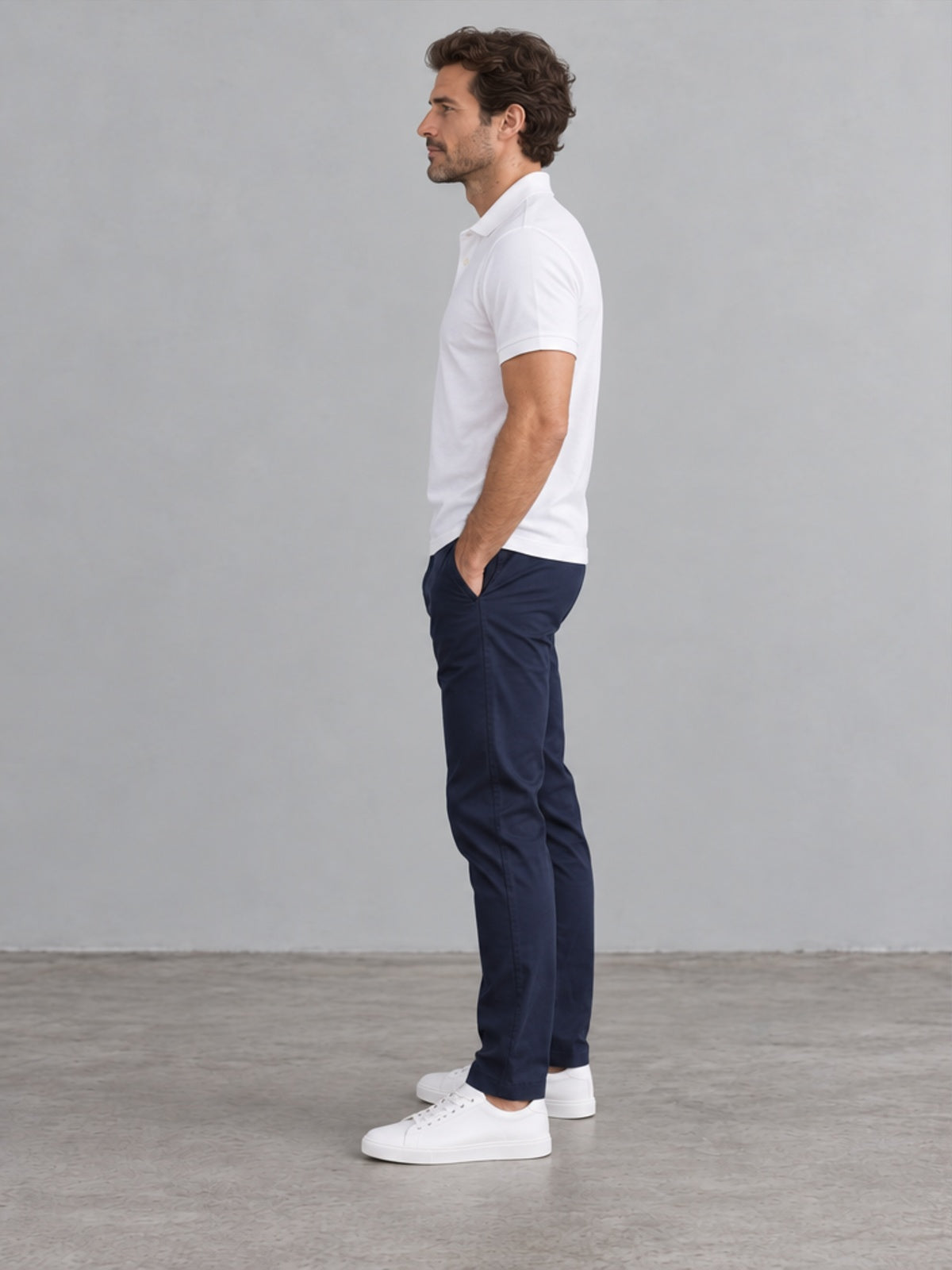 Polo Clásico Secado Rápido - Blanco