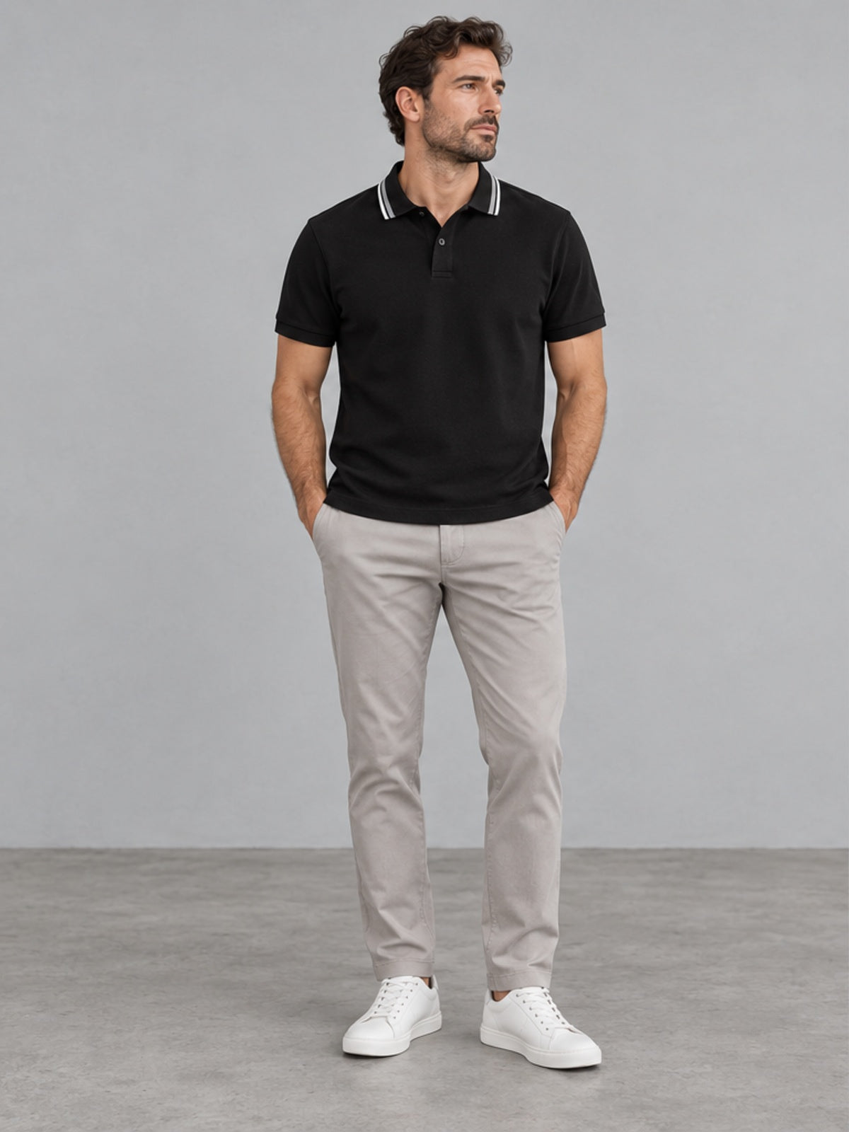 Polo Deportivo Clásico - Negro