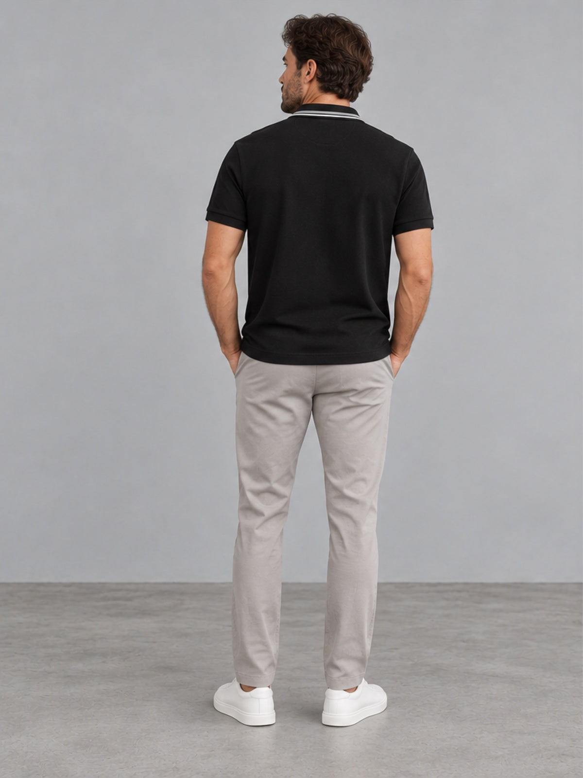 Polo Deportivo Clásico - Negro