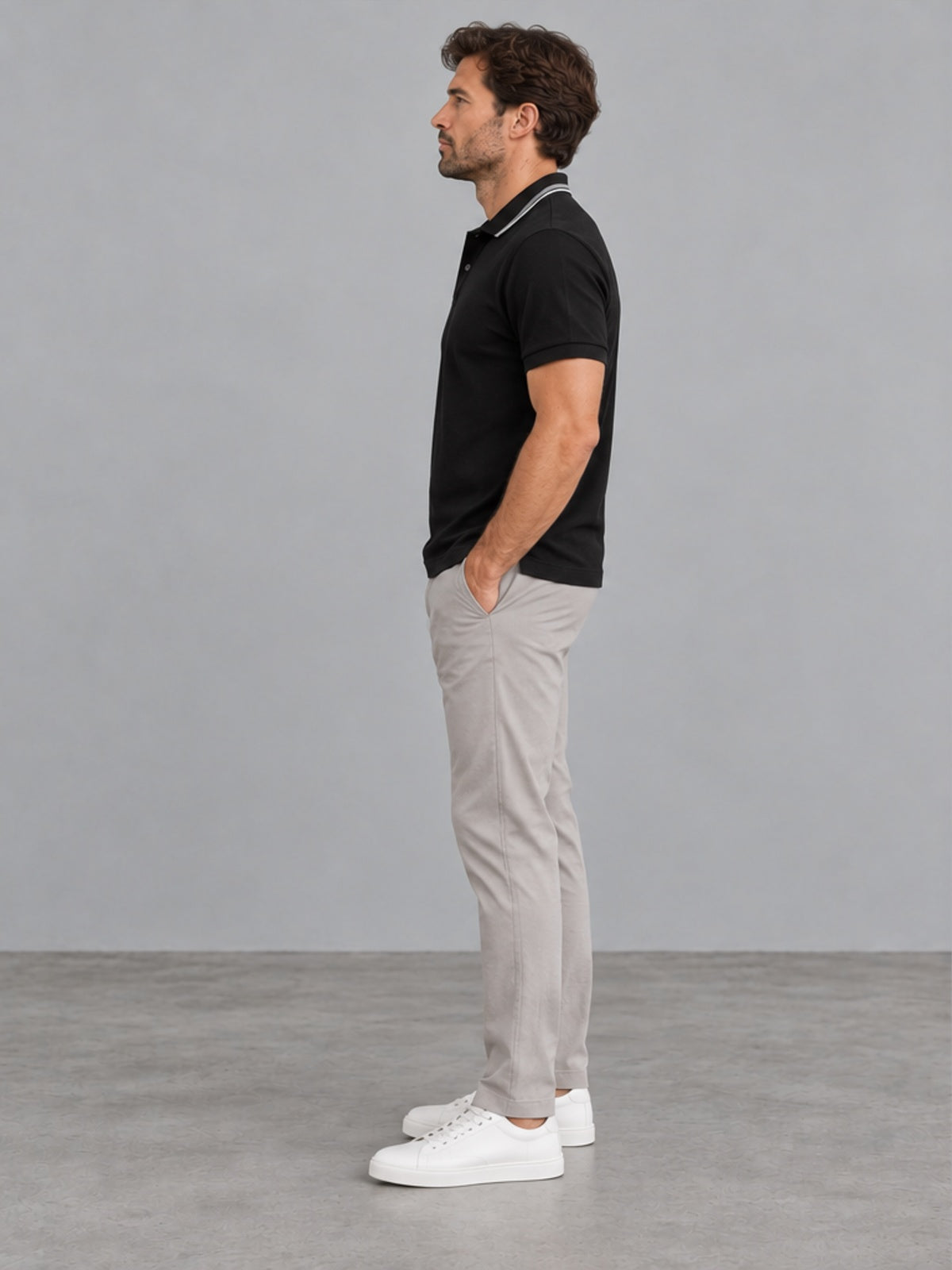 Polo Deportivo Clásico - Negro
