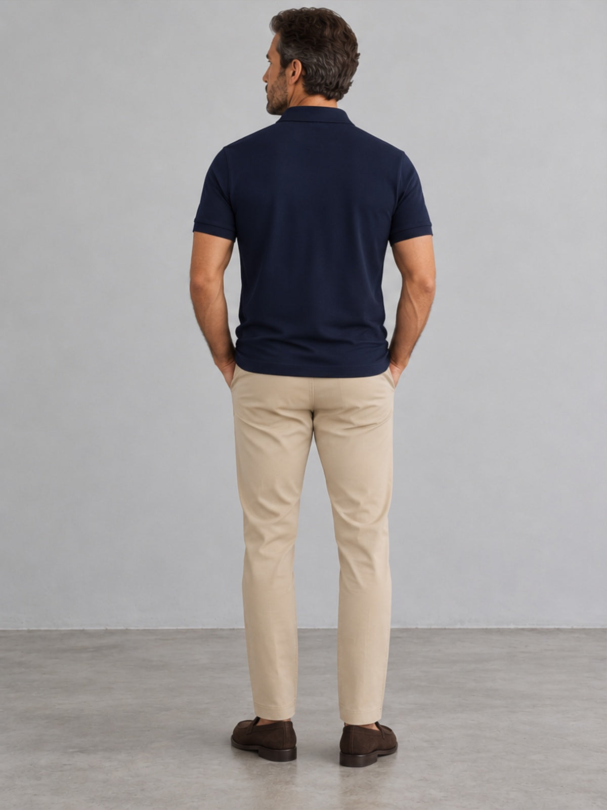 Polo Slim Fit Elegante - Azul Marino