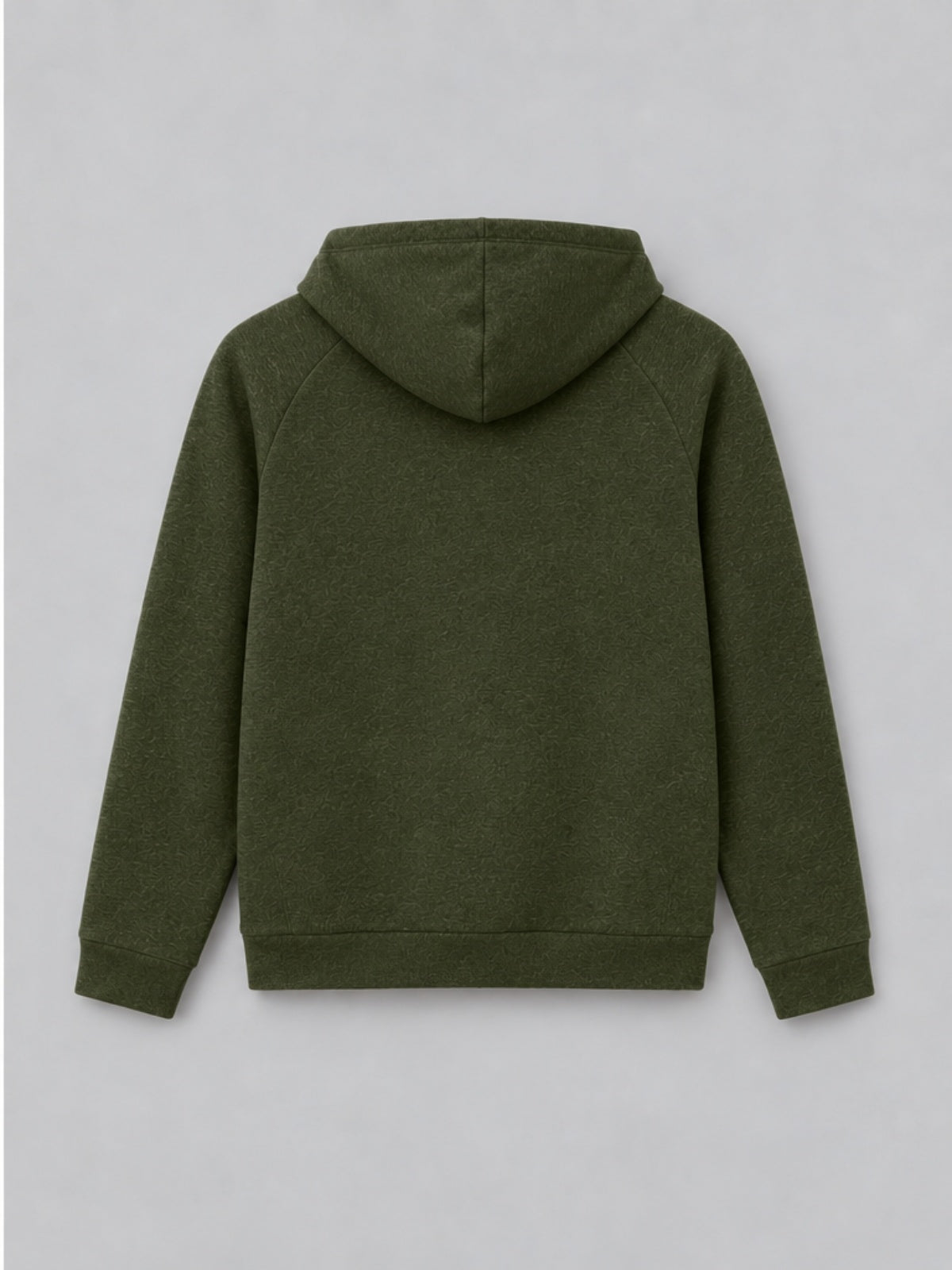 Jersey Ligero con Capucha y Cuarto de Cremallera - Verde Militar