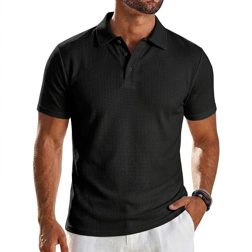 Polo de Punto Fresco - Negro