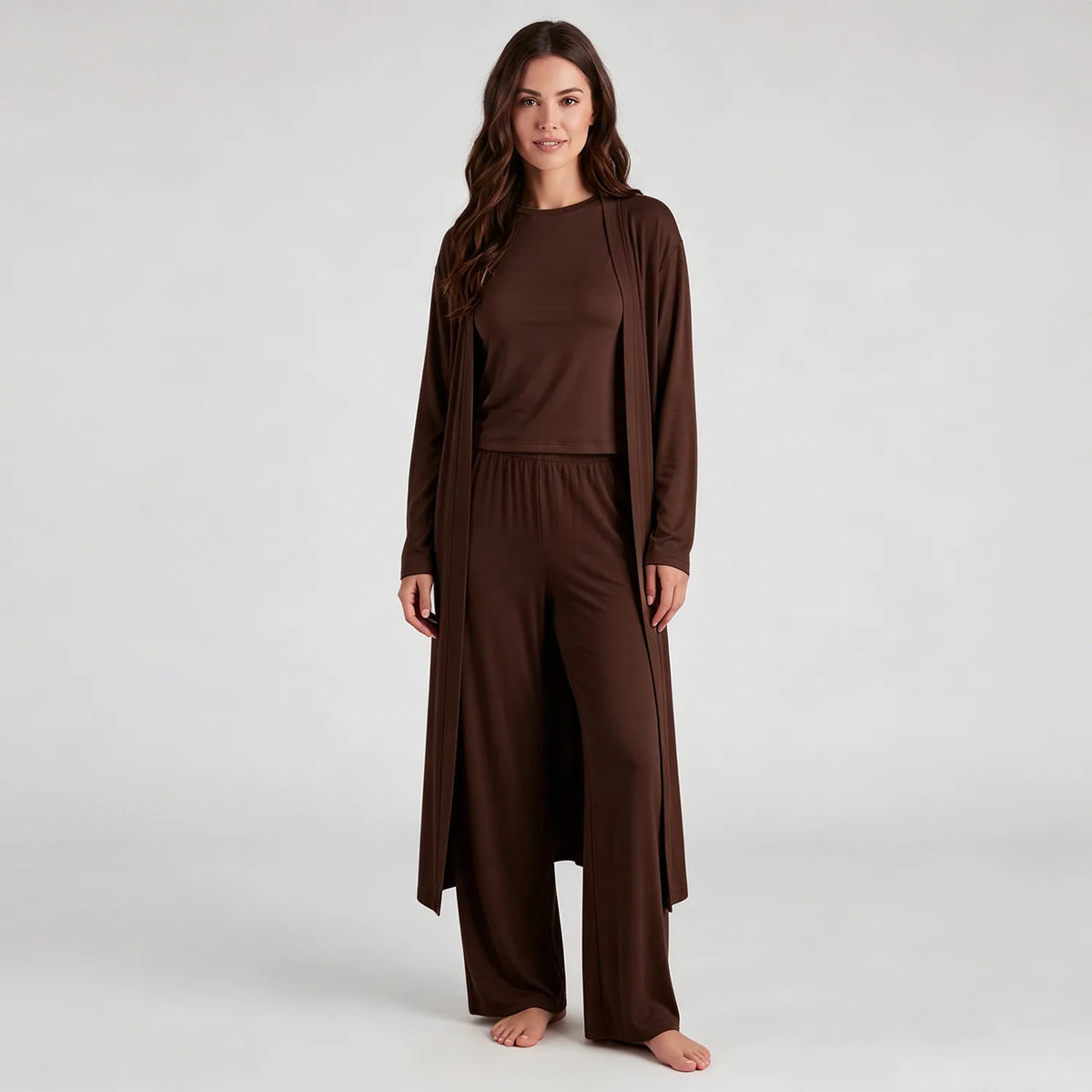 Conjunto Tres Piezas para Casa - Café