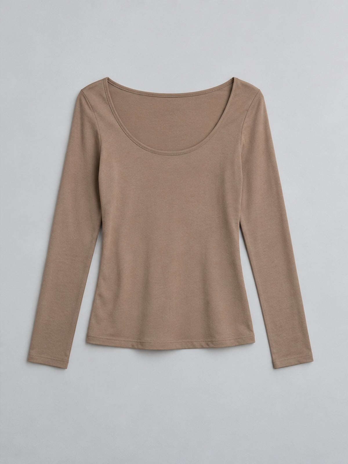 Camiseta Térmica Cuello Amplio - Camel
