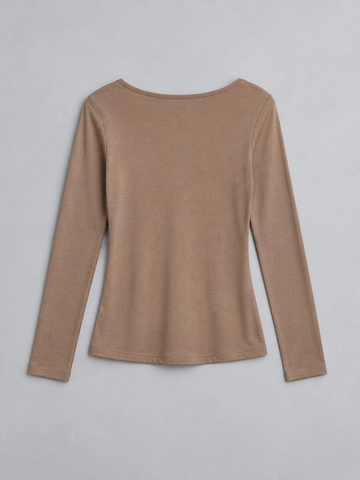 Camiseta Térmica Cuello Amplio - Camel
