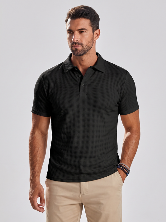 Polo de Punto Fresco - Negro