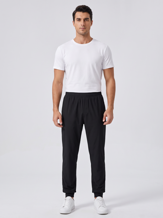 Pantalón Tech de Corte Recto - Negro